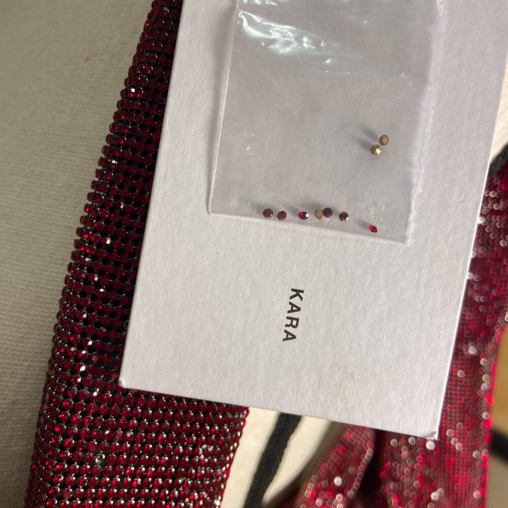 EXTREMELY RARE-CHERRY RED KARA HANDBAG - Picture 4 of 6